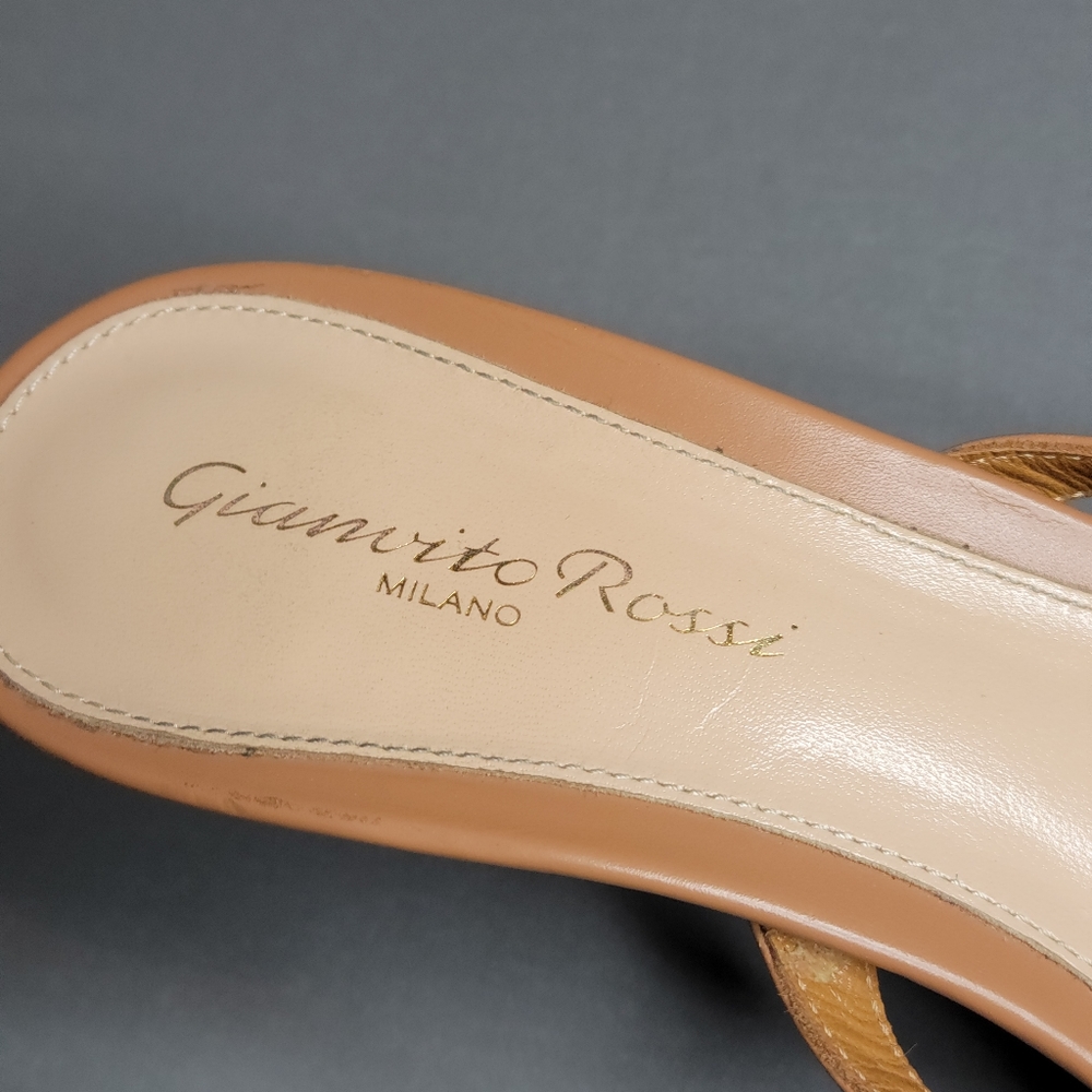 Gianvito Rossi Tan Sandals - Picture 4 of 9